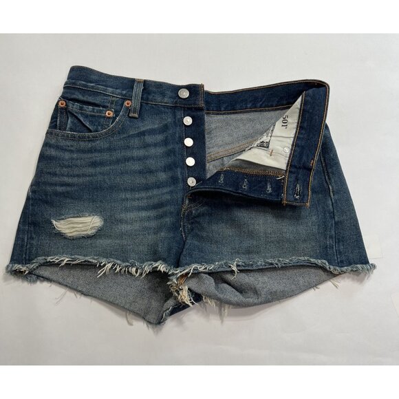 Levi's 501 Original Shorts in Silver Lake Medium Wash - Picture 5 of 6